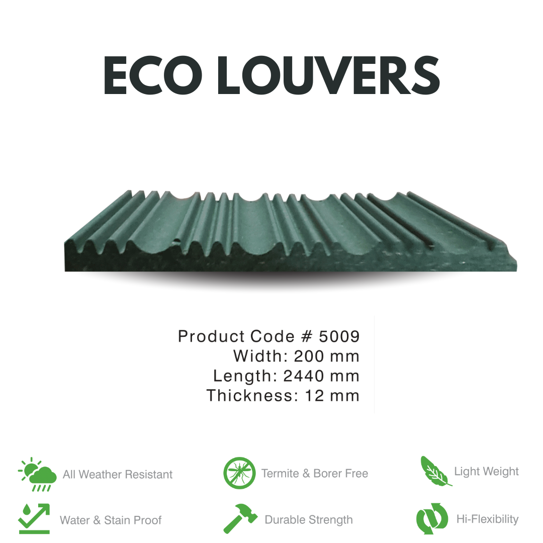 5009 / ECO LOUVERS / PREMIUM FLUTED PANELS / 2440MM x 200MM x 12MM