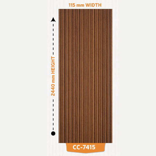 CC - 7415 / CISCON LOUVERS / FLUTED LOUVERS / 8 FT x 4.6 INCH x 12MM