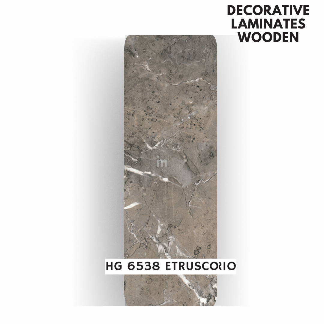 HG- 6538 ETRUSCO / HIGH GLOSS   / DECORATIVE LAMINATE / THINK LUXURY  - 1MM - 8FT x 4FT