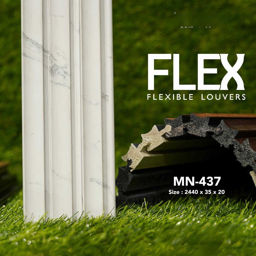 MN-437 / FLEX FLEXIBLE LOUVERS / MYSTIC / 2440MM x 35MM x 20MM