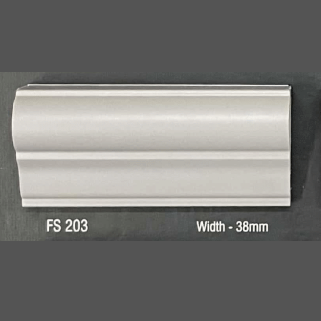 FW 203- 38MM WIDTH - SLATE GREY- FLOURISH INTERIOR MOULDING