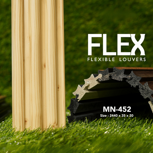 MN-452 / FLEX FLEXIBLE LOUVERS / MYSTIC / 2440MM x 35MM x 20MM