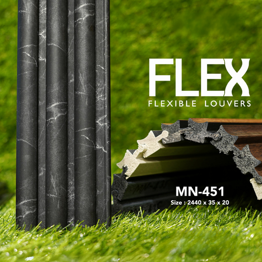 MN-451 / FLEX FLEXIBLE LOUVERS / MYSTIC / 2440MM x 35MM x 20MM