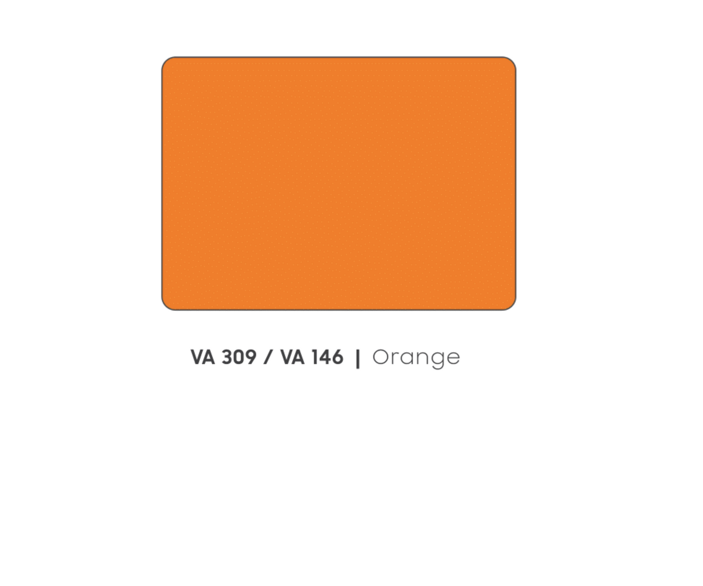 VA - 309 / VA - 146 - ORANGE - METALLIC & SOLID COLOURS - 8FT X 4FT / 10FT X 4FT / 12FT X 4FT - 3MM- VIVA - ACP