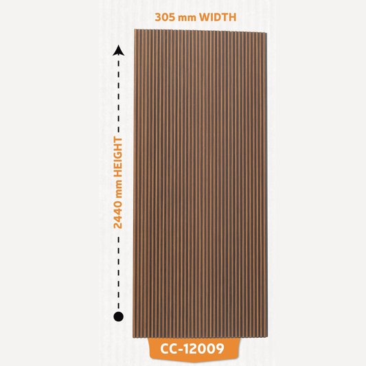 CC - 12009 / CISCON LOUVERS / FLUTED LOUVERS / 8 FT x 12.2 INCH x 12MM