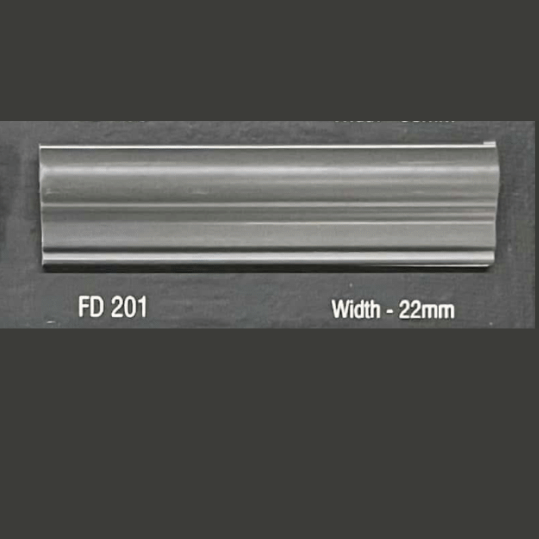 FW 201- 22MM WIDTH - DARK GREY- FLOURISH INTERIOR MOULDING