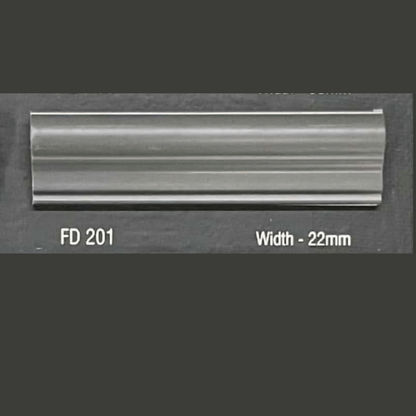 FW 201- 22MM WIDTH - DARK GREY- FLOURISH INTERIOR MOULDING