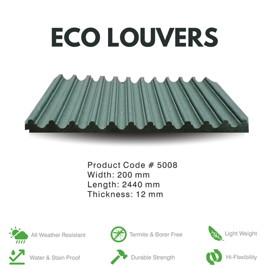 5008 / ECO LOUVERS / PREMIUM FLUTED PANELS / 2440MM x 200MM x 12MM