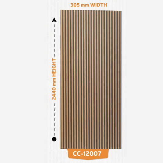 CC - 12007 / CISCON LOUVERS / FLUTED LOUVERS / 8 FT x 12.2 INCH x 12MM