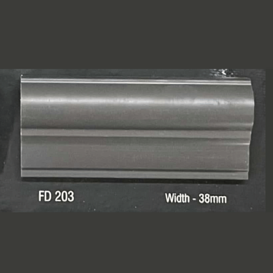 FW 203- 38MM WIDTH - DARK GREY- FLOURISH INTERIOR MOULDING