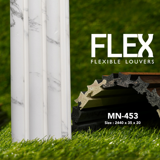 MN-453 / FLEX FLEXIBLE LOUVERS / MYSTIC / 2440MM x 35MM x 20MM