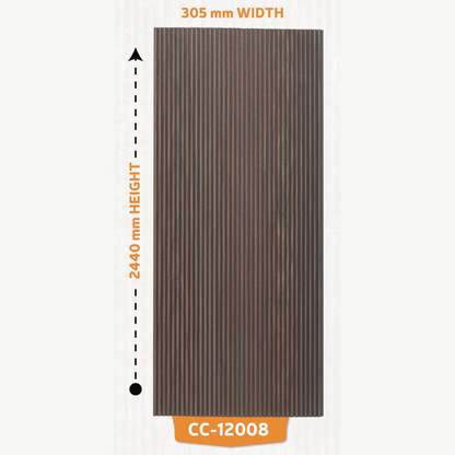 CC - 12008 / CISCON LOUVERS / FLUTED LOUVERS / 8 FT x 12.2 INCH x 12MM