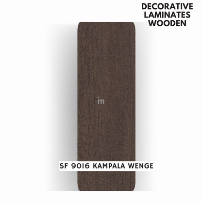 SF - 9016 KAMPALA WENGE / SUDE FINISH / DECORATIVE LAMINATE / THINK LUXURY  - 1MM - 8FT x 4FT