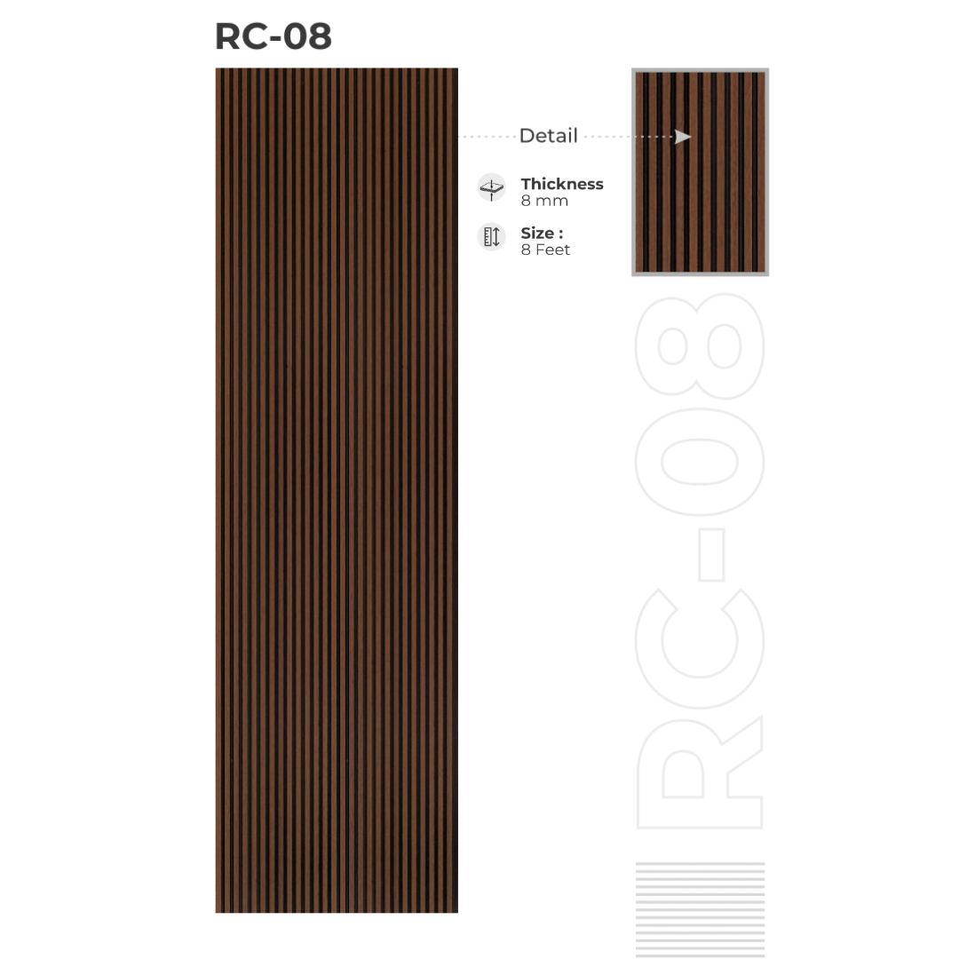 RC - 08 / CISCON LOUVERS / RICH COLLECTION/ LOUVERS / 8 FT x 5 INCH x 8MM