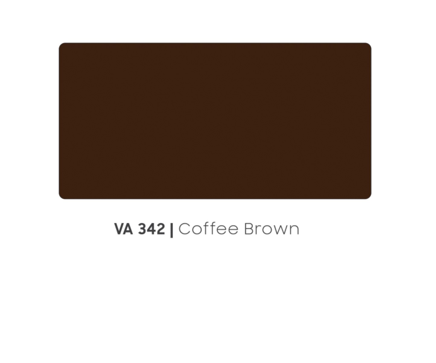 VA - 342 - COFFEE BROWN - METALLIC & SOLID COLOURS - 8FT X 4FT / 10FT X 4FT / 12FT X 4FT - 3MM- VIVA - ACP