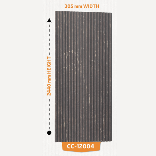 CC - 12004 / CISCON LOUVERS / FLUTED LOUVERS / 8 FT x 12.2 INCH x 12MM