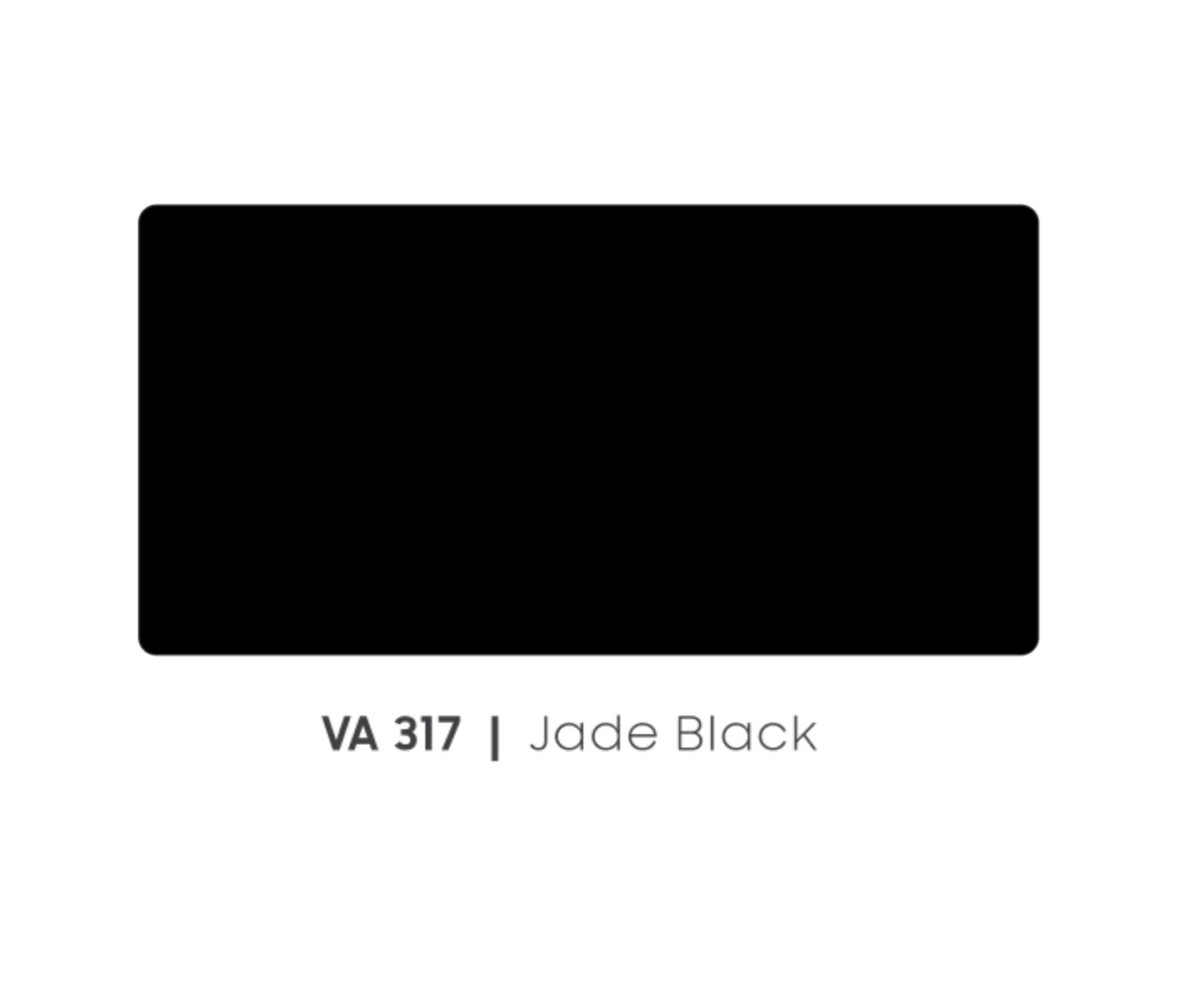 VA - 317 - JADE BLACK - METALLIC & SOLID COLOURS - 8FT X 4FT / 10FT X 4FT / 12FT X 4FT - 3MM- VIVA - ACP