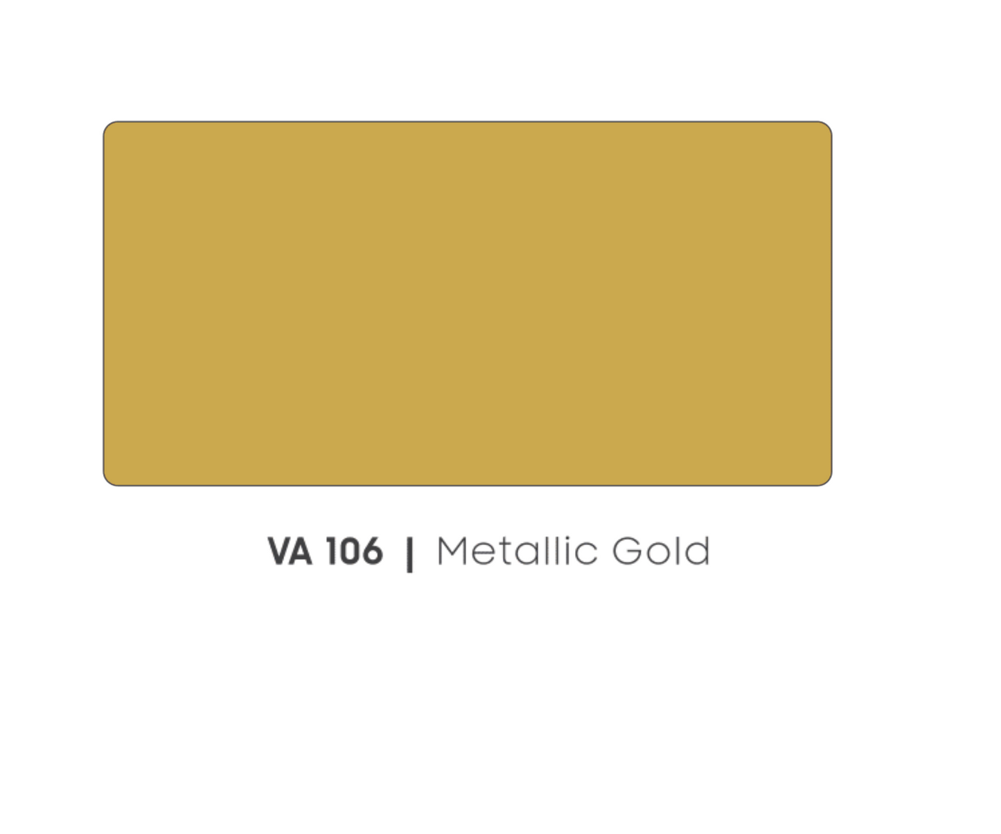 VA - 106 - METALLIC GOLD - METALLIC & SOLID COLOURS - 8FT X 4FT / 10FT X 4FT / 12FT X 4FT - 3MM- VIVA - ACP