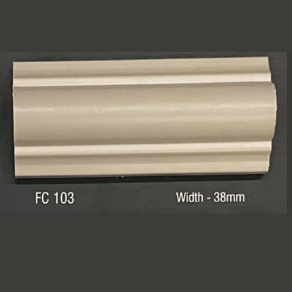 FW 103- 38MM WIDTH - CAPPUCCINO- FLOURISH INTERIOR MOULDING