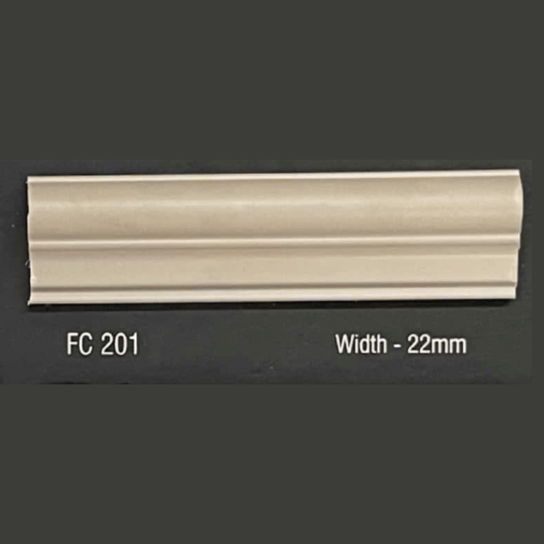 FW 201- 22MM WIDTH - CAPPUCCINO- FLOURISH INTERIOR MOULDING