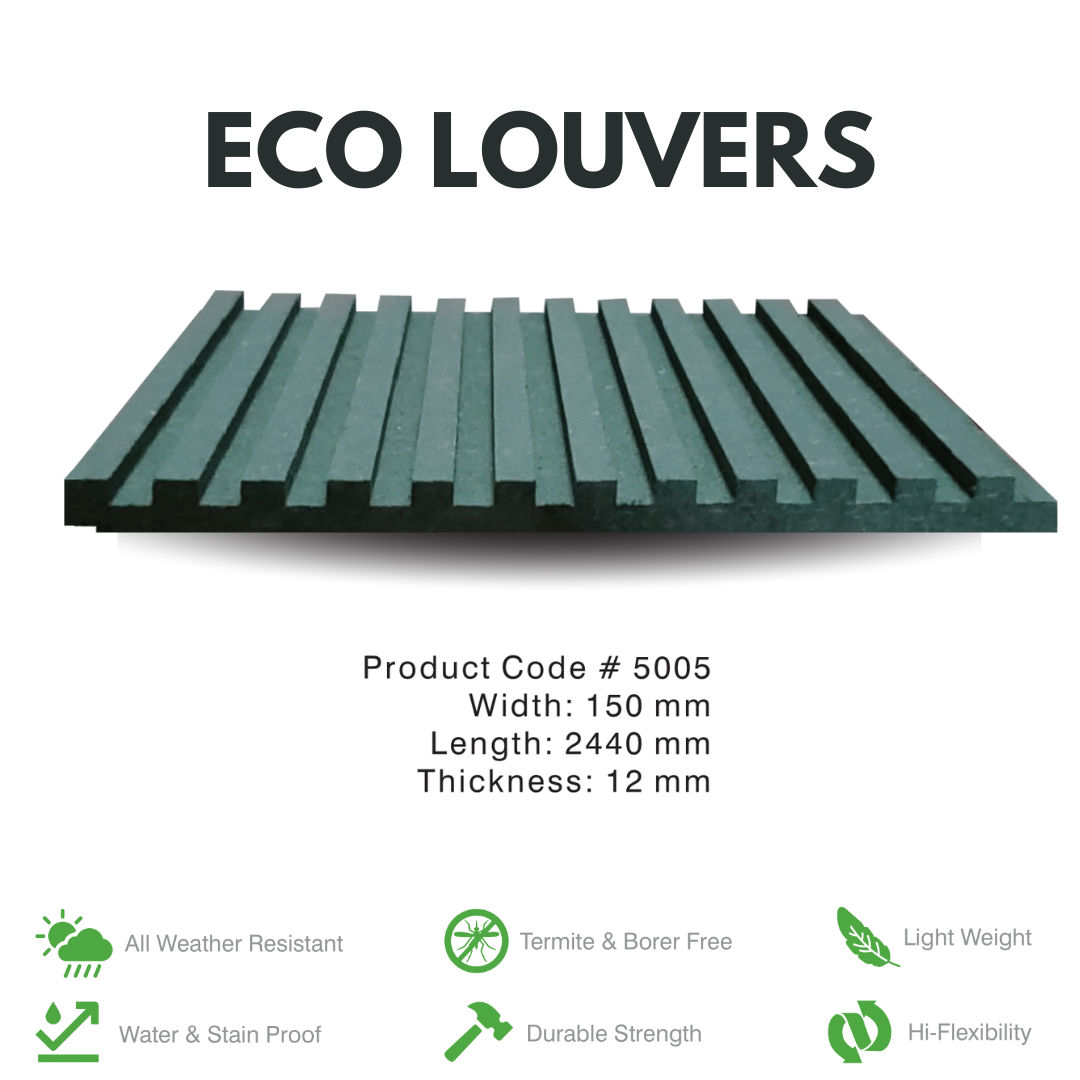 5005 / ECO LOUVERS / PREMIUM FLUTED PANELS / 2440MM x 150MM x 12MM