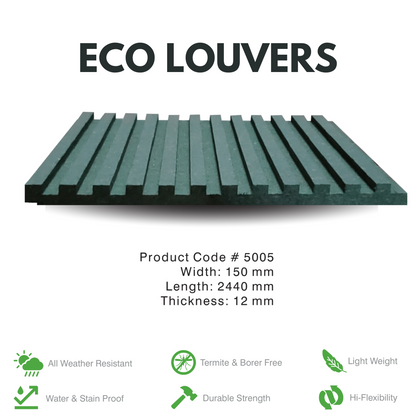 5005 / ECO LOUVERS / PREMIUM FLUTED PANELS / 2440MM x 150MM x 12MM