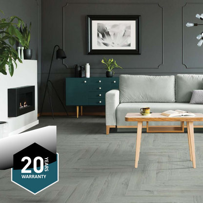 236 - MACASSAR EBONY - AC5  470MM X 95MM X 12MM - HERRINGBONE COLLECTION - REAL WOOD - MATT SURFACE - LAMINATE FLOORING