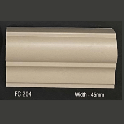 FW 204- 45MM WIDTH - CAPPUCCINO- FLOURISH INTERIOR MOULDING