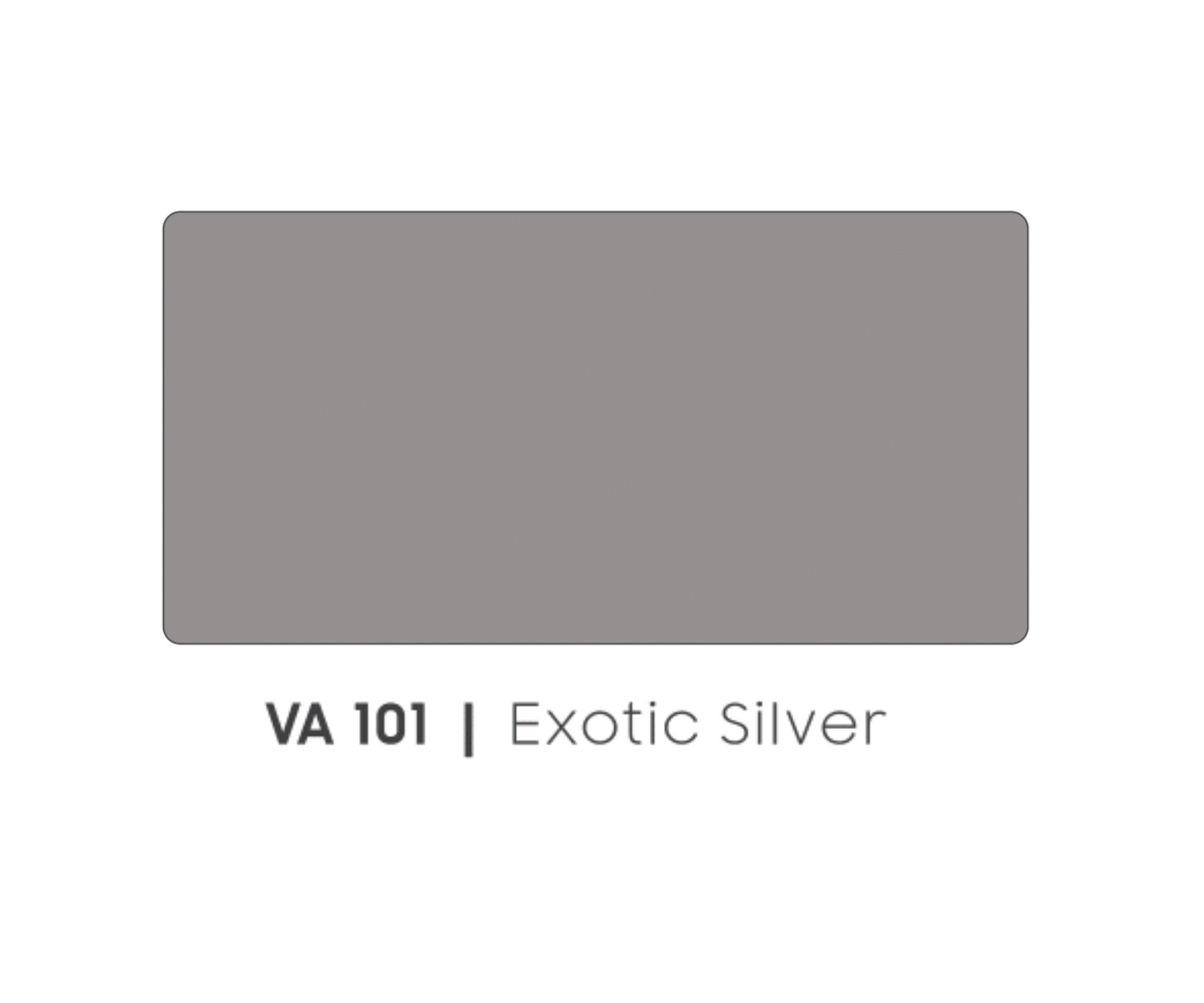 VA - 101 - EXOTIC SILVER - METALLIC & SOLID COLOURS - 8FT X 4FT / 10FT X 4FT / 12FT X 4FT - 3MM- VIVA - ACP