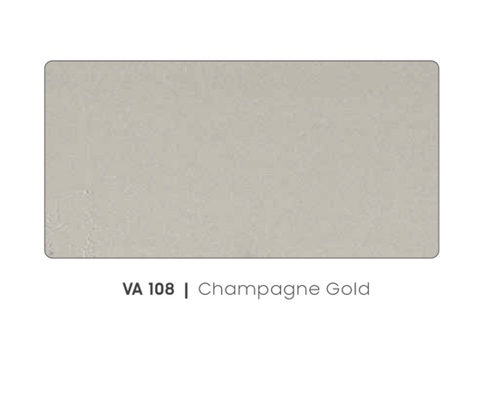 VA - 108 - CHAMPAGNE GOLD - METALLIC & SOLID COLOURS - 8FT X 4FT / 10FT X 4FT / 12FT X 4FT - 3MM- VIVA - ACP