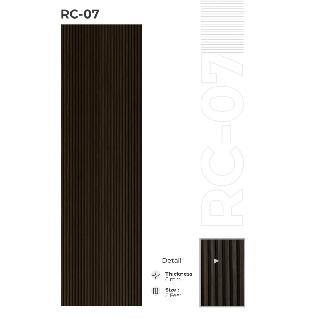 RC - 07 / CISCON LOUVERS / RICH COLLECTION/ LOUVERS / 8 FT x 5 INCH x 8MM