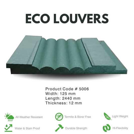 5006 / ECO LOUVERS / PREMIUM FLUTED PANELS / 2440MM x 125MM x 12MM