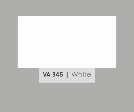 VA - 345 - WHITE - METALLIC & SOLID COLOURS - 8FT X 4FT / 10FT X 4FT / 12FT X 4FT - 3MM- VIVA - ACP