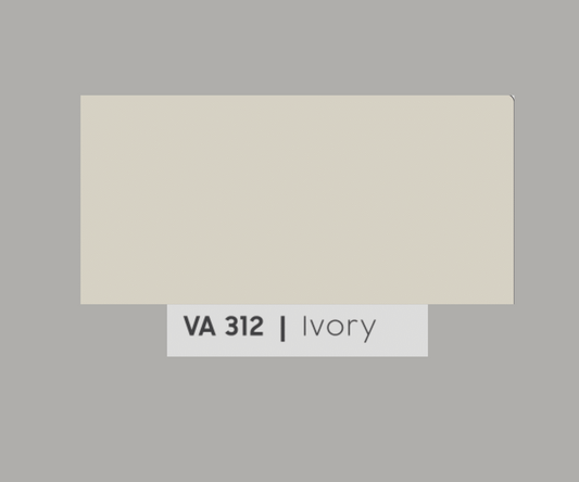 VA - 312 - IVORY - METALLIC & SOLID COLOURS - 8FT X 4FT / 10FT X 4FT / 12FT X 4FT - 3MM- VIVA - ACP