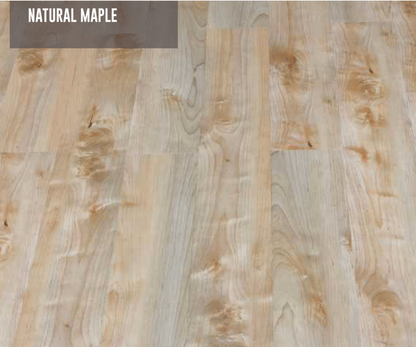 NATURAL MAPLE - 152.4MM X 914.4MM X 1.5MM  - WOOD VINYL  PLANKS - THE DIVINE COLLECTION - FLOORING