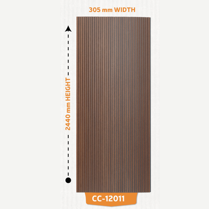 CC - 12011 / CISCON LOUVERS / FLUTED LOUVERS / 8 FT x 12.2 INCH x 12MM