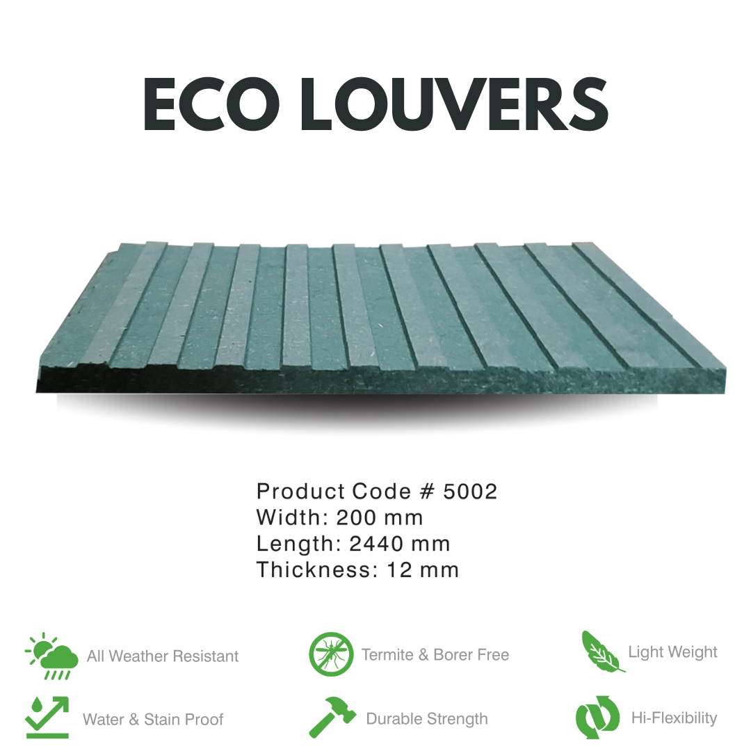 5002 / ECO LOUVERS / PREMIUM FLUTED PANELS / 2440MM x 200MM x 12MM