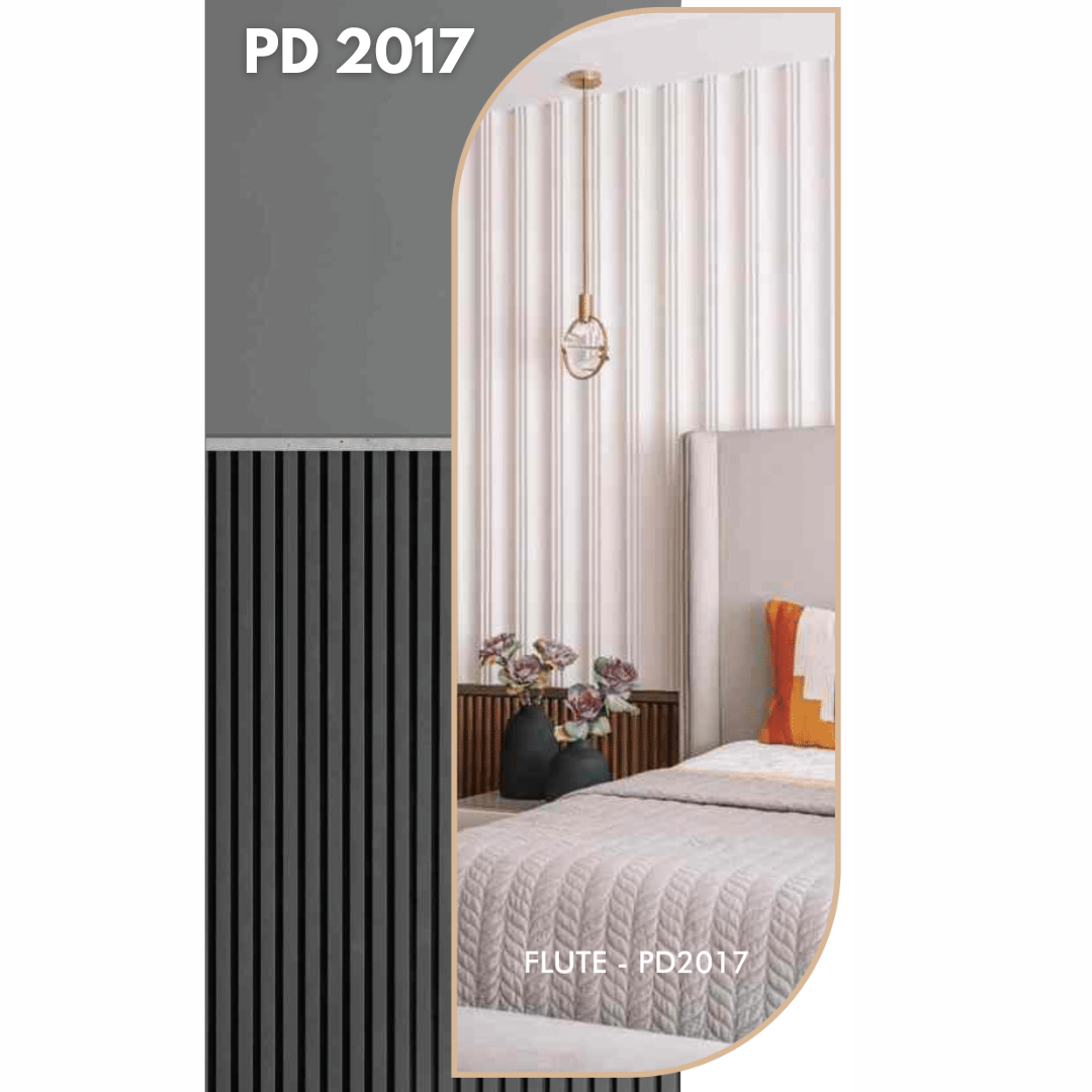 PD- 2017 ( 3D )  - 12 MM HDHMR FLUTED PANEL - 3D PANEL (8 FT X 4FT ) - MDF FLUTED SERIES