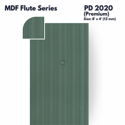 PD- 2020 - PREMIUM  - 12 MM HDHMR FLUTED PANEL - 3D PANEL (8 FT X 4FT ) - MDF FLUTED SERIES