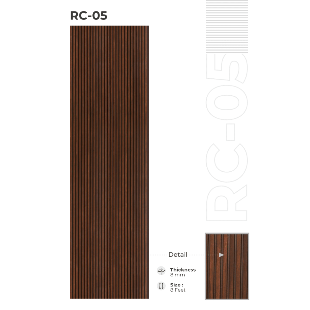 RC - 05 / CISCON LOUVERS / RICH COLLECTION/ LOUVERS / 8 FT x 5 INCH x 8MM