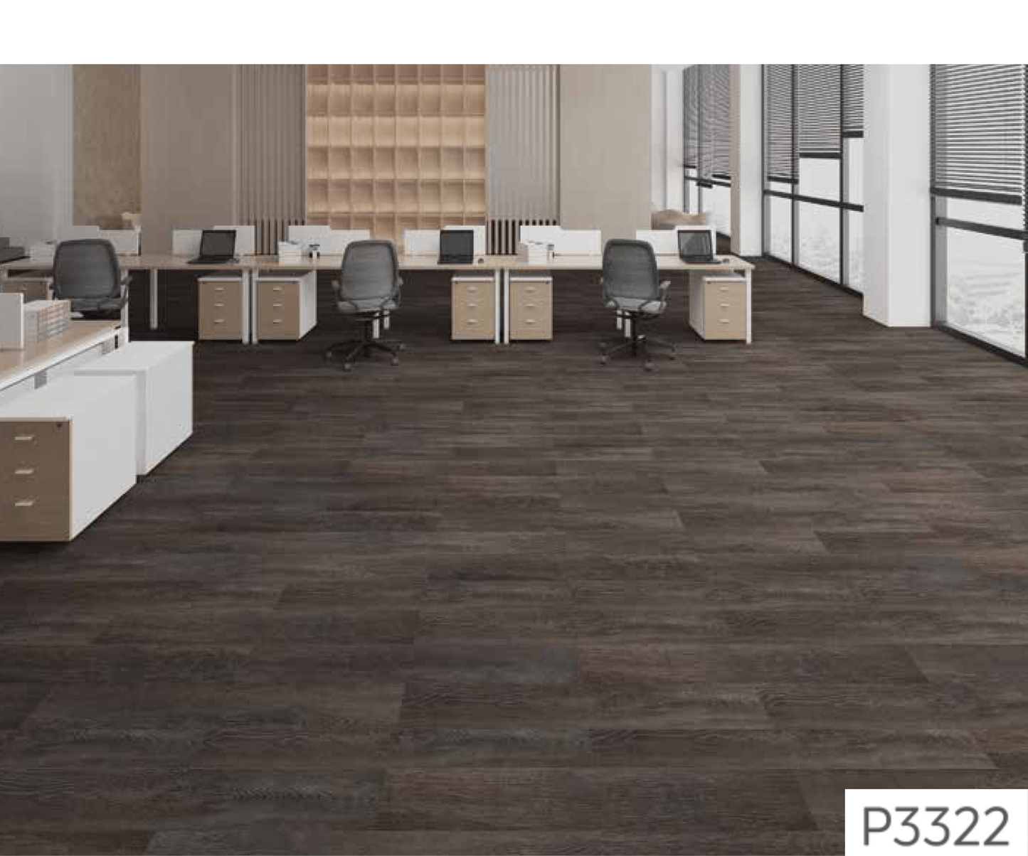 P 3322 - HANDSCRAPED TEXTURE - SPC PLANK FLOORING - 1220MM X 180MM X 0.3/5 + 1MM  - STUPA - SPC COLLECTION - FLOORING