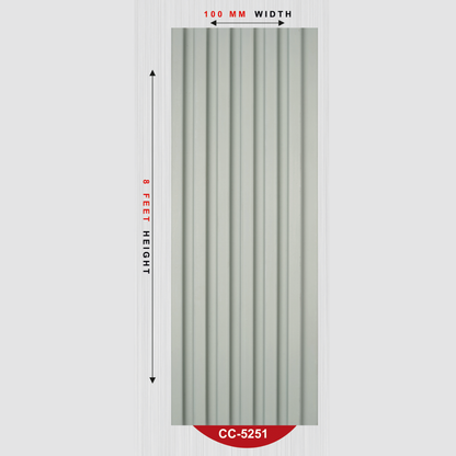 CC - 5251 / CISCON LOUVERS / PASTEL LOUVERS / 8 FT x 4 INCH x 12MM