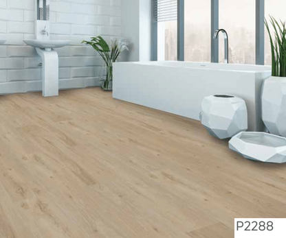 P 2288 - HANDSCRAPED TEXTURE  - SPC PLANK FLOORING - 1220MM X 180MM X 0.3/5 + 1MM  - STUPA - SPC COLLECTION - FLOORING