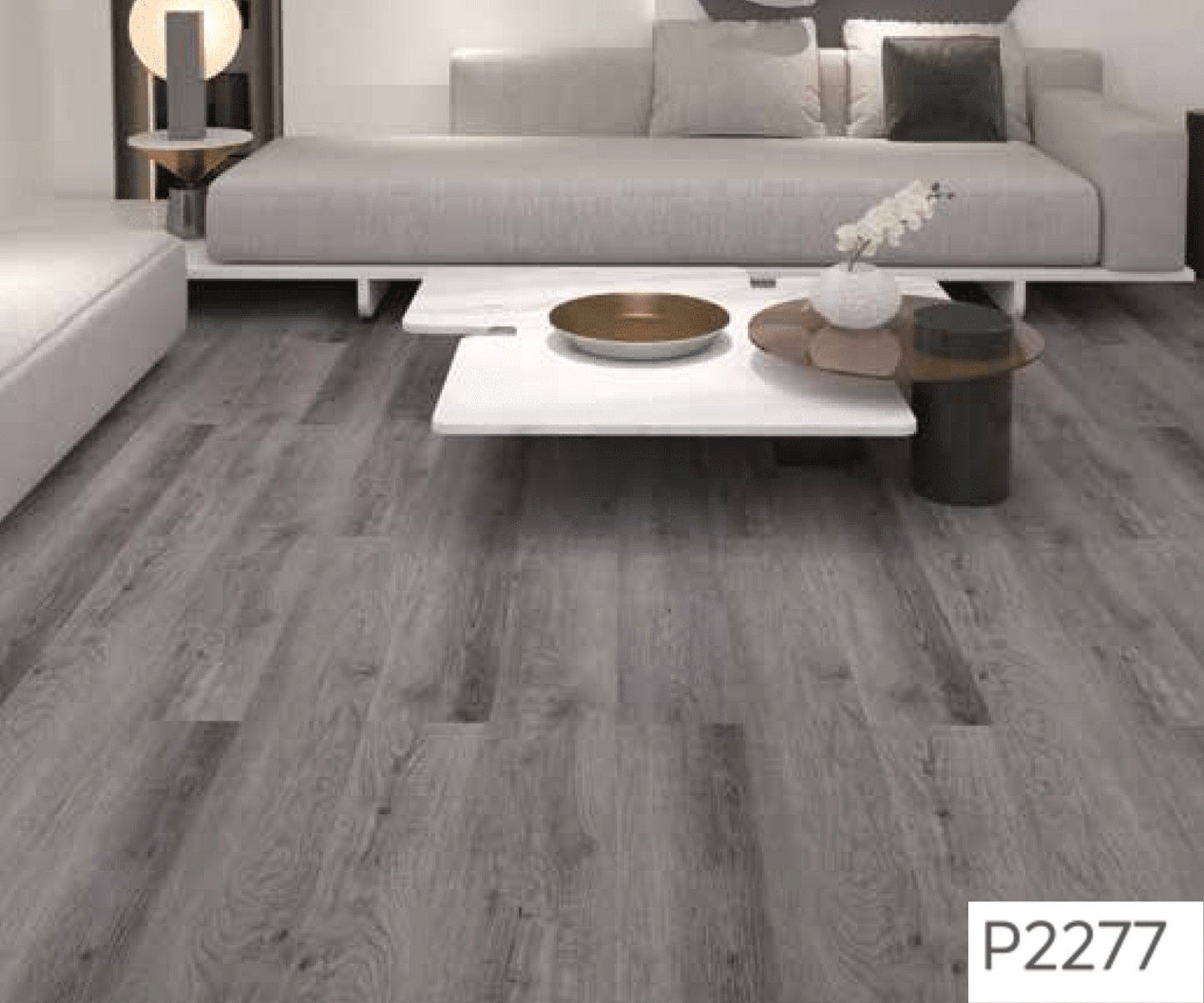 P 2277 - SHALLOW TEXTURE  - SPC PLANK FLOORING - 1220MM X 180MM X 0.3/5 + 1MM  - STUPA - SPC COLLECTION - FLOORING