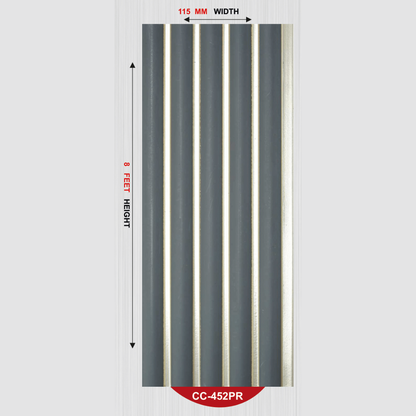 CC - 452PR / CISCON LOUVERS / PASTEL LOUVERS / 8 FT x 4.6 INCH x 12MM