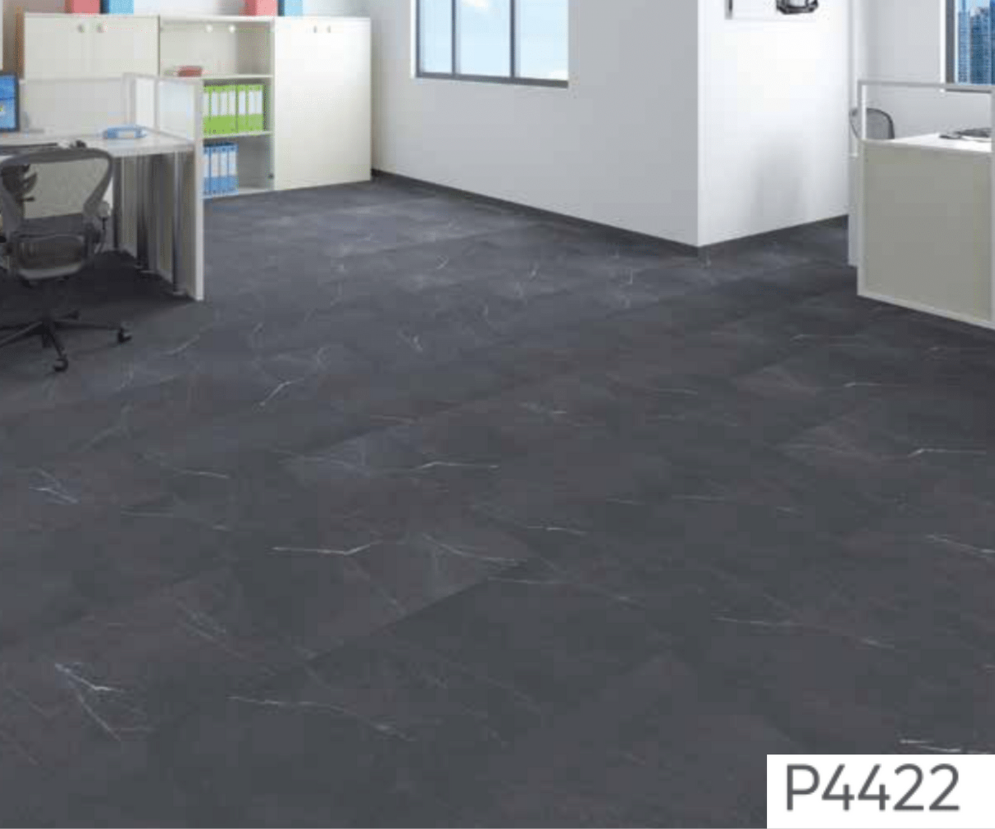 P 4422 - FLAT - SPC TILE FLOORING - 620MM X 310MM X 0.3/5 + 1MM  - STUPA - SPC COLLECTION - FLOORING