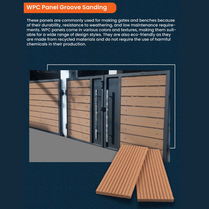 WPC Panel | Groove sanding| Colours: Teak, Walnut, Grey, Wenge | Size: 2440 x 100 x 10mm