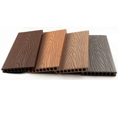 WPC Floor Decking 3D Embossed | Groove sanding| Colours: Teak, Walnut, Grey, Wenge | Size: 2440 x 150 x 25mm