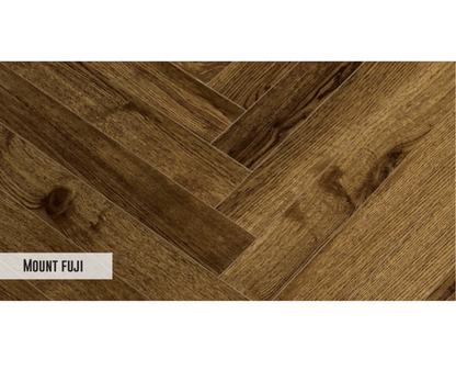 MOUNT FUJI - AC4 600MM X 90MM X 12 + 2MM - V GROOVE FLOORING - ELITE HERRINGBONE COLLECTION - FLOORING