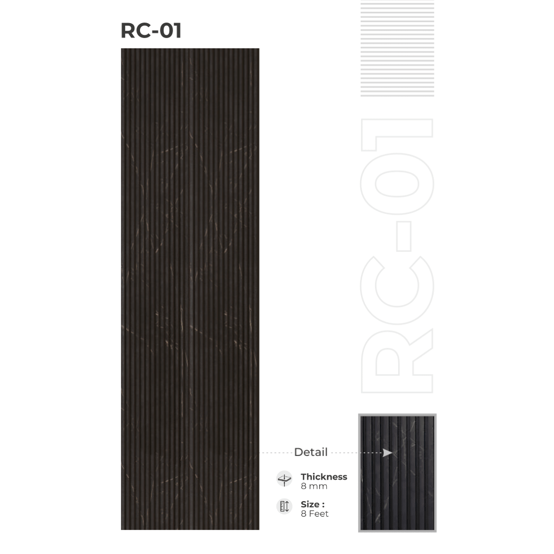 RC - 01 / CISCON LOUVERS / RICH COLLECTION/ LOUVERS / 8 FT x 5 INCH x 8MM